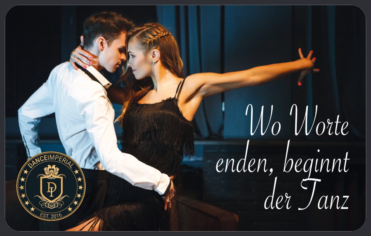 Gutschein-Motiv "Wo Worte enden" – DANCEIMPERIAL Regensburg
